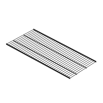 Проволочная полка Larvij, 903x406 мм, черный, L9994BL