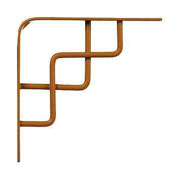 Кронштейн Larvij Степ, 150x21x150 мм, золото, L7607GO