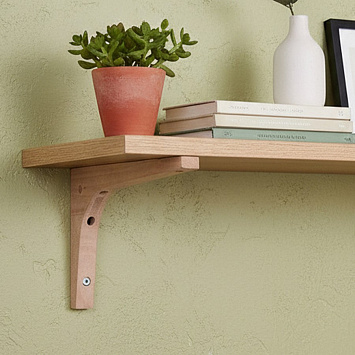 Кронштейны Larvij Деревянные, 150x18x100 мм, сосна, 2 шт., L5200