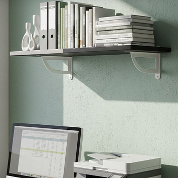 Кронштейн Larvij D-WALL, 180x23x120 мм, белый, L7721WH