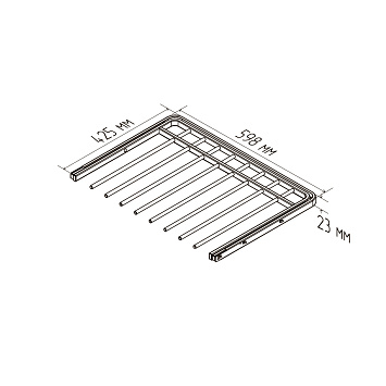 Брючница Larvij, 598x425 мм, белый, L9602WH