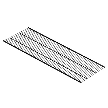 Проволочная полка Larvij, 1206x406 мм, черный, L99124BL