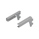 Кронштейны для ЛДСП полки Larvij, 18x70x162 мм, серый, 2 шт., L9096GA