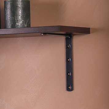 Кронштейн Larvij Angle, 125x20x150 мм, черный, L7658BL