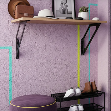 Кронштейн Larvij Даймонд, 275x275x25 мм, черный, L7728BL