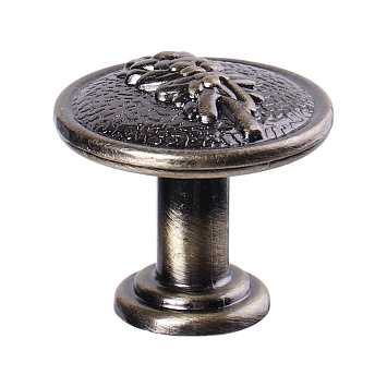 Ручка мебельная Larvij Кноб, 25x25x22 мм, антик бронза, L4.knob12AB