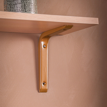 Кронштейн Larvij Кантиливер, 125x150 мм, золото, L7496GO