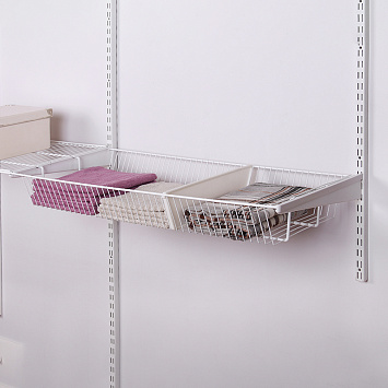 Полка-корзина Larvij, 903x406 мм, белый, L9550WH