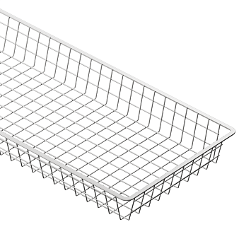 Корзина проволочная Larvij, 893x368x85 мм, белый, L951008-35WH