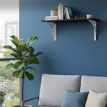 Кронштейн Larvij Mун, 250x250x26 мм, белый, L7731WH