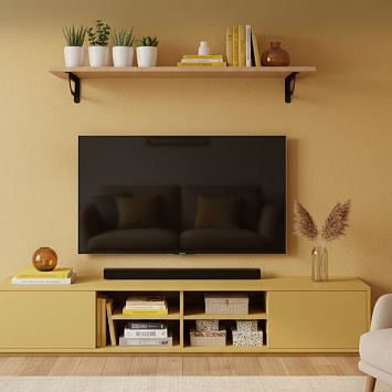 Кронштейн Larvij D-WALL, 180x23x120 мм, черный, L7721BL