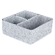 Органайзеры войлочные Larvij, 25x10x25 мм, серый, 4 шт., LAJ133005LG