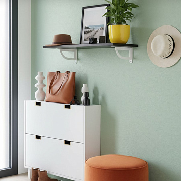 Кронштейн Larvij D-WALL, 180x23x120 мм, белый, L7721WH